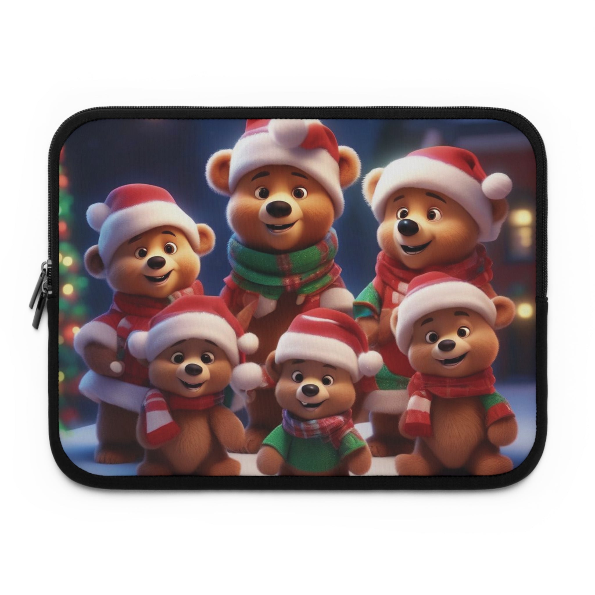 Christmas Bear Laptop Sleeve