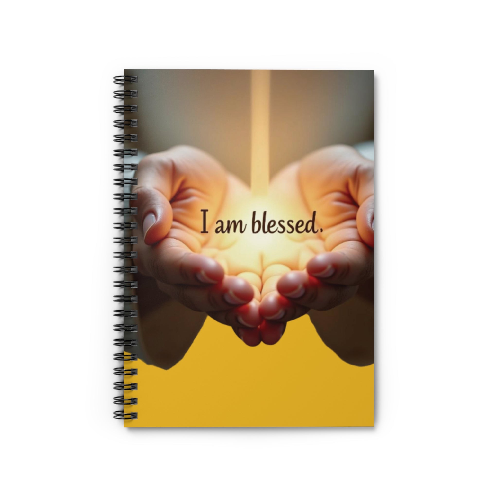 Inspirational Spiral Notebook - I Am Blessed | Gratitude Journal, Daily Affirmations, Gift for Her, Writing Journal, Self-Care Planner
