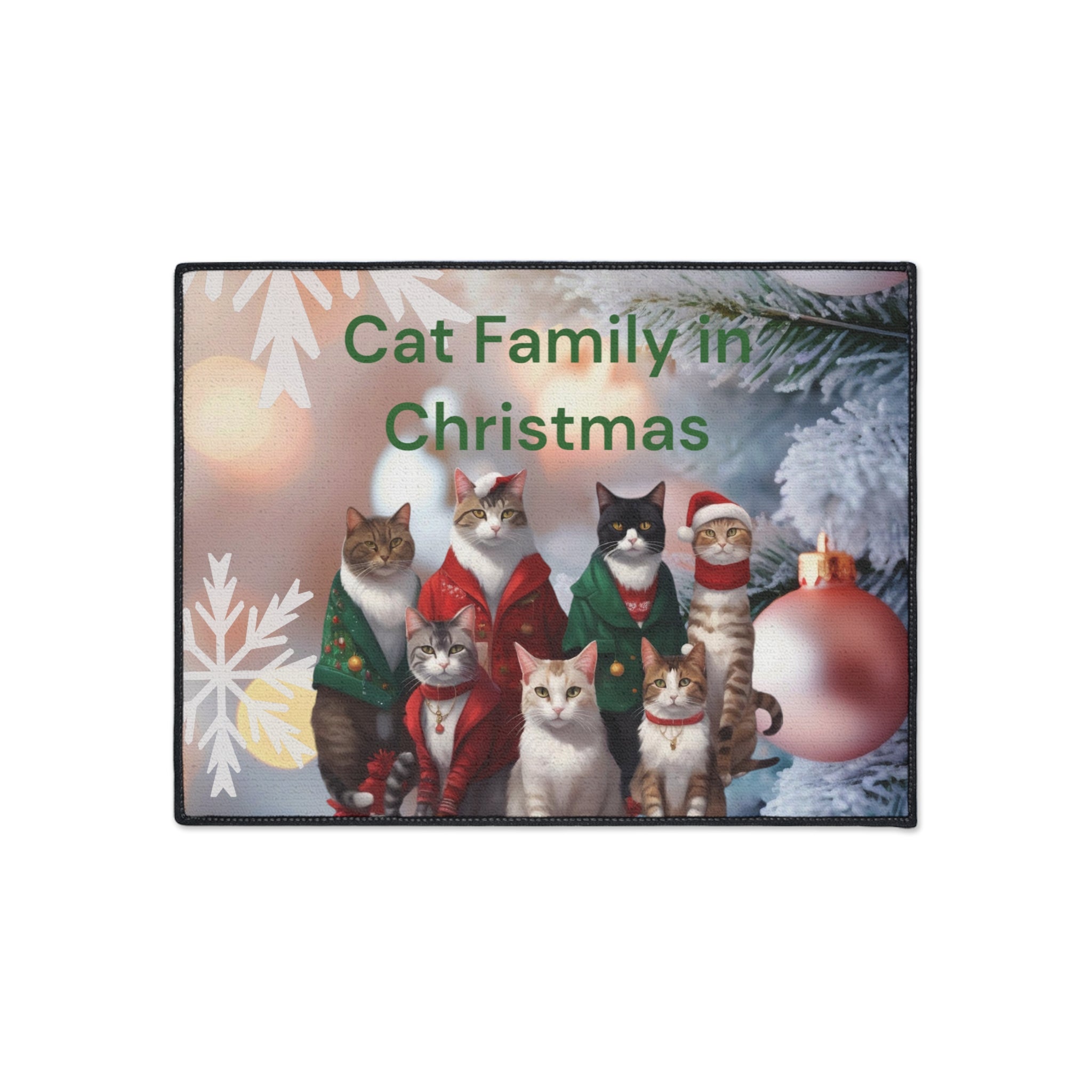 Christmas Cat Mat