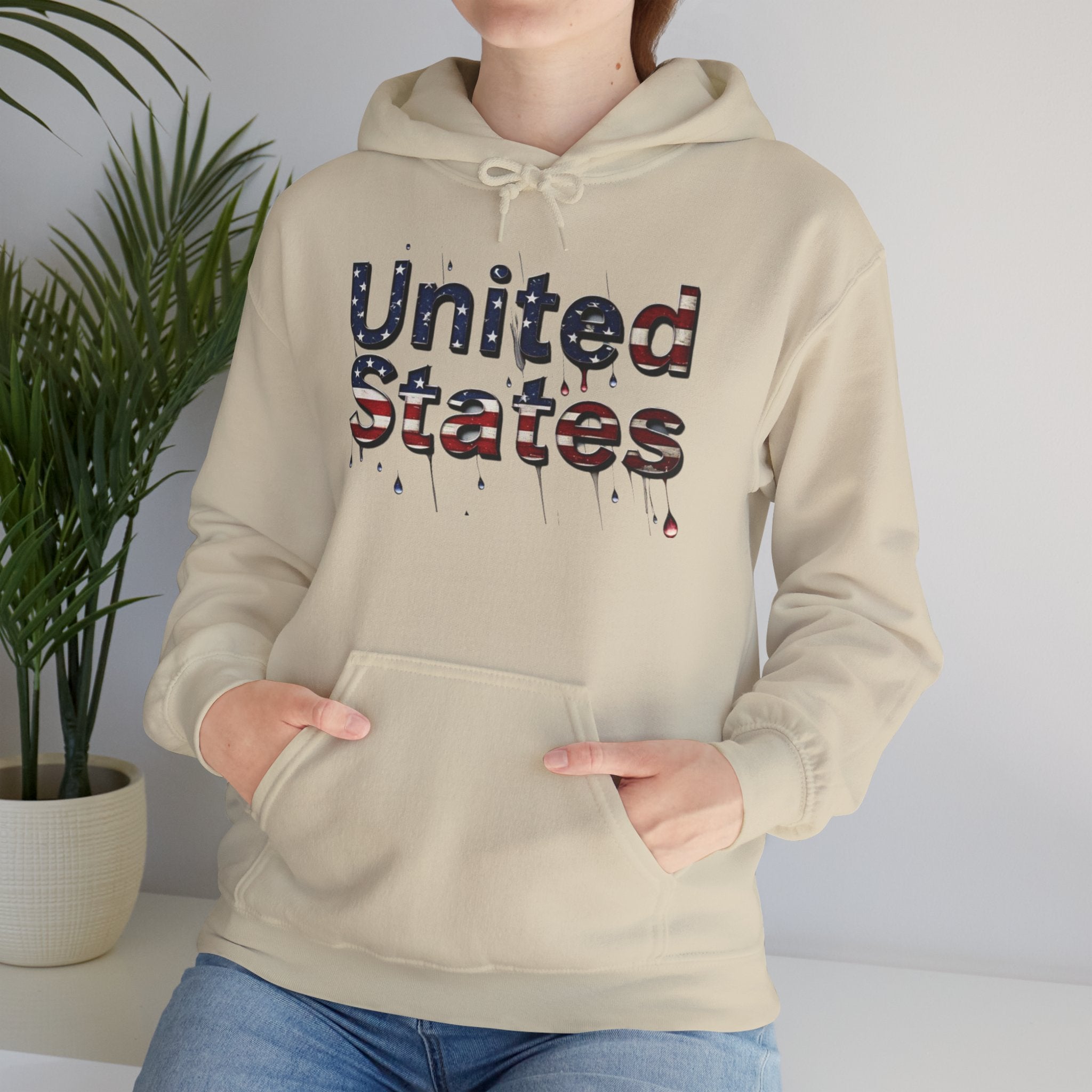 Patriotic Unisex Hooded Sweatshirt - United States Design