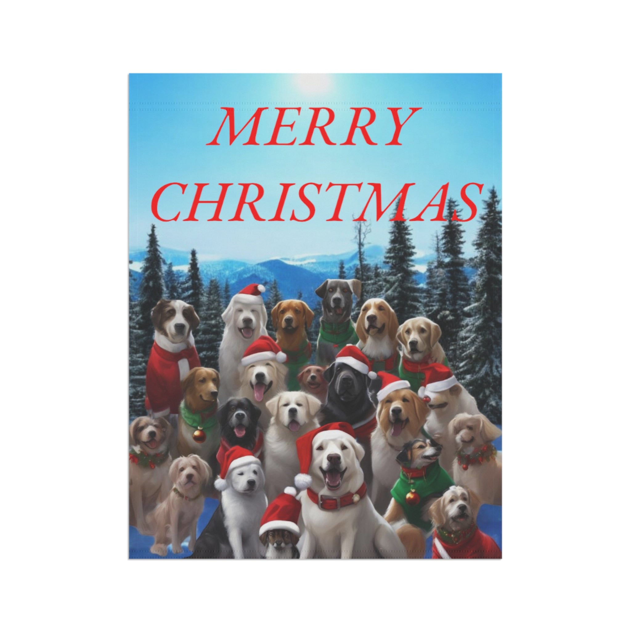 Garden Banner Christmas Dogs