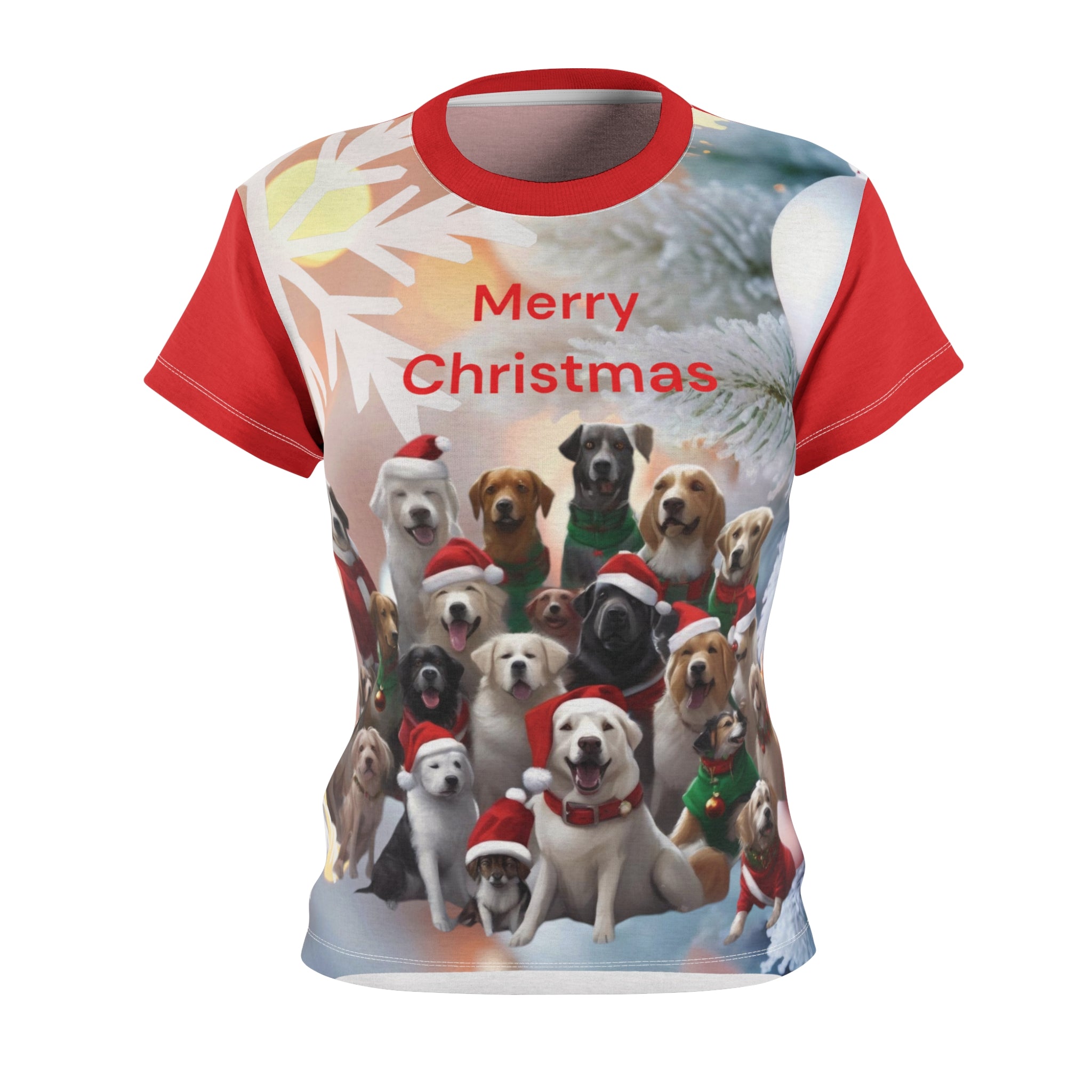 Christmas Dogs Women's Tee