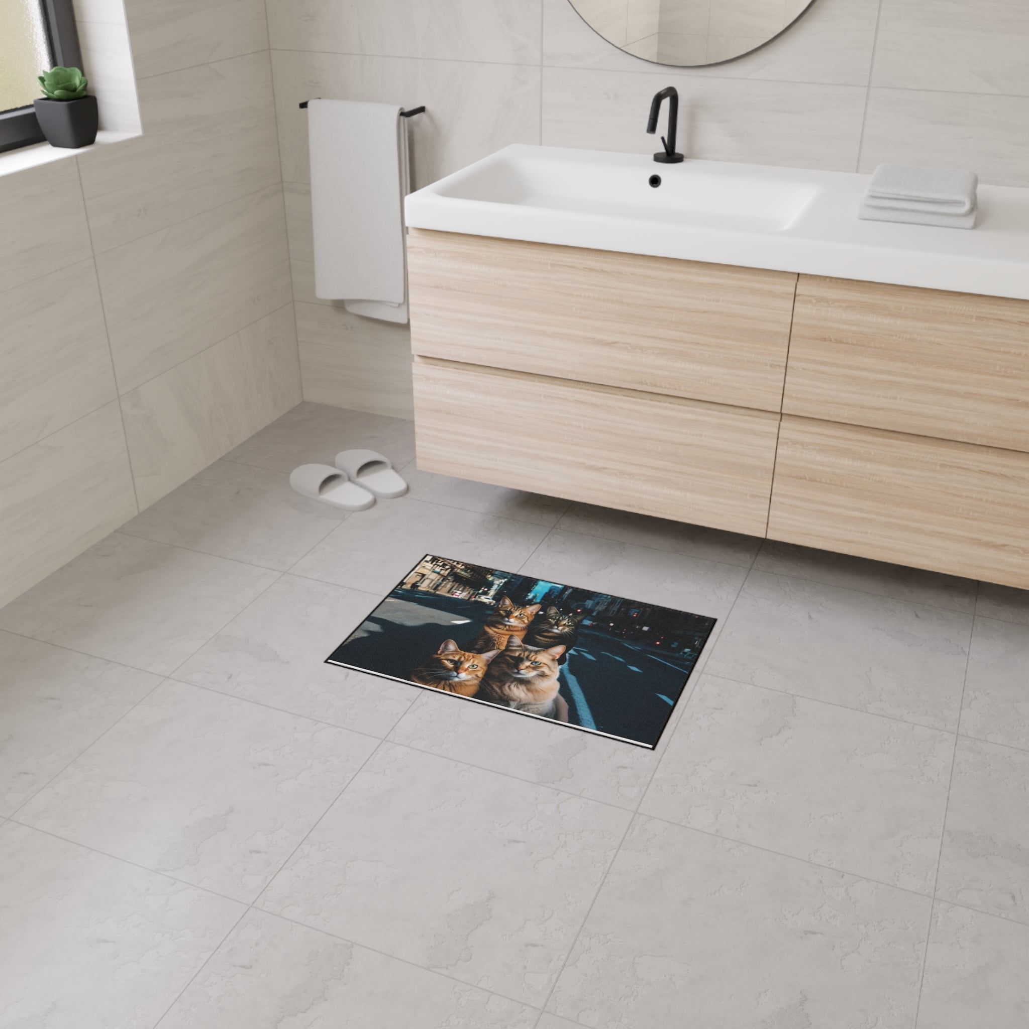 Floor Mat - Beautiful Durable Cat Design - Ideal for Gift Giving