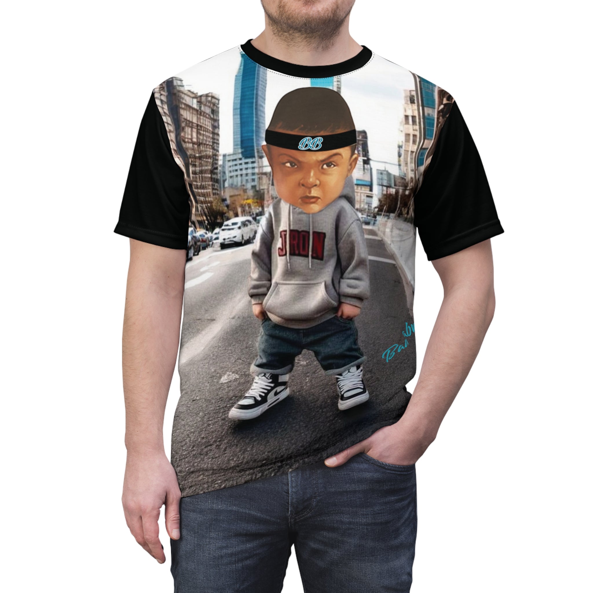 Cut & Sew Men's Tee - Bad Baby Brand - Christmas Gift