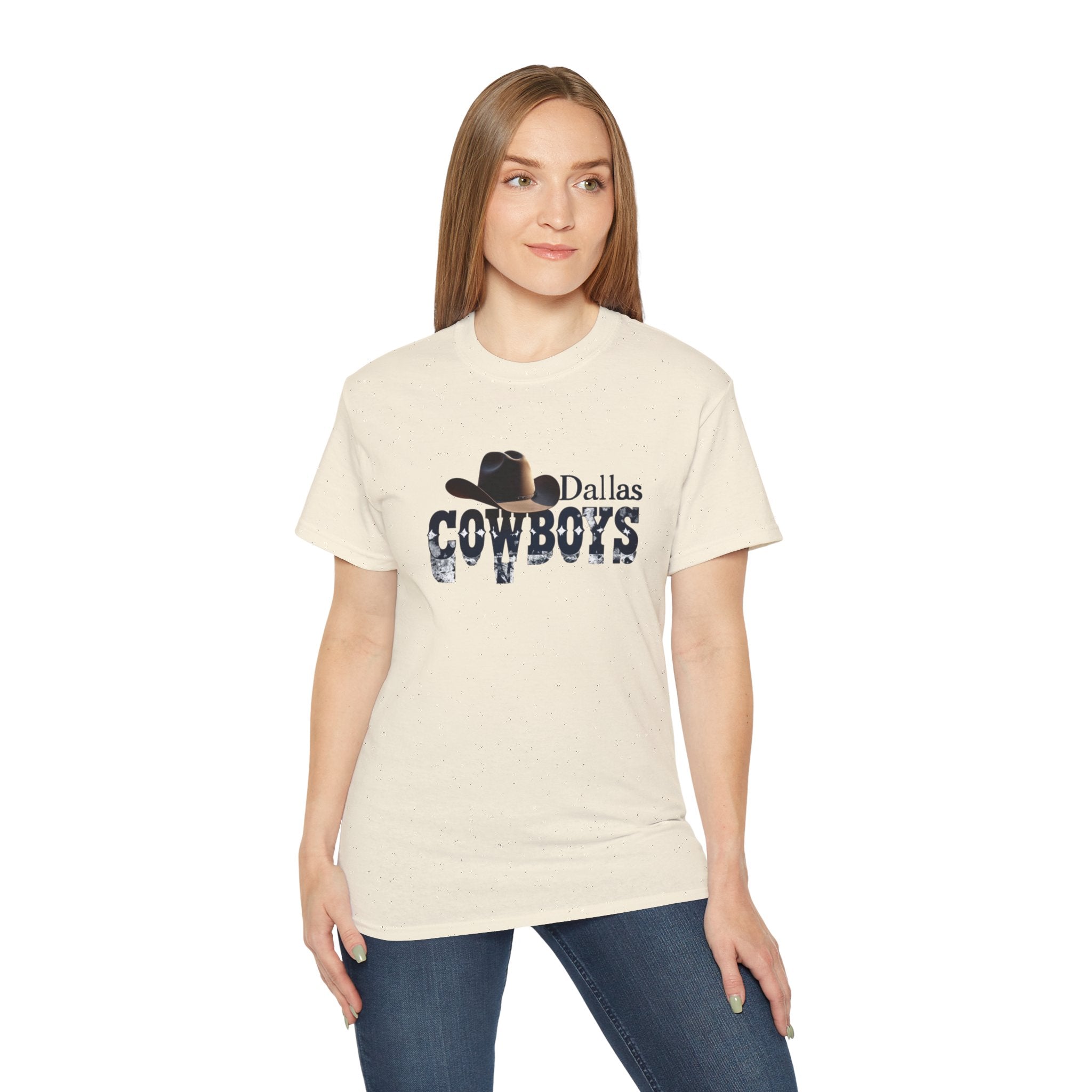 Dallas Cowboys Unisex Ultra Cotton Tee - Perfect for Game Day, Sports Fans, Casual Wear, Gifts, NFL Merchandise