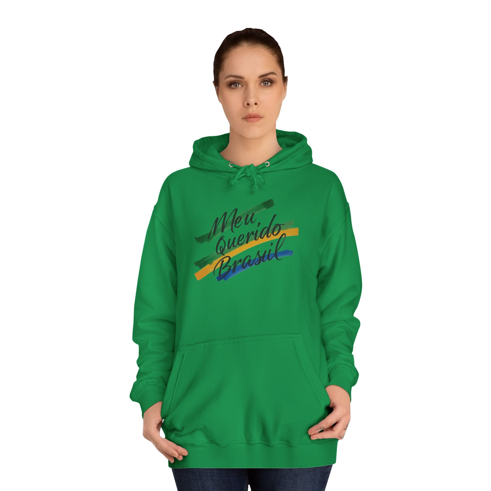 Moletom Universitário Unisex - 'Meu Querido Brasil' - Casual Comfort for Students
