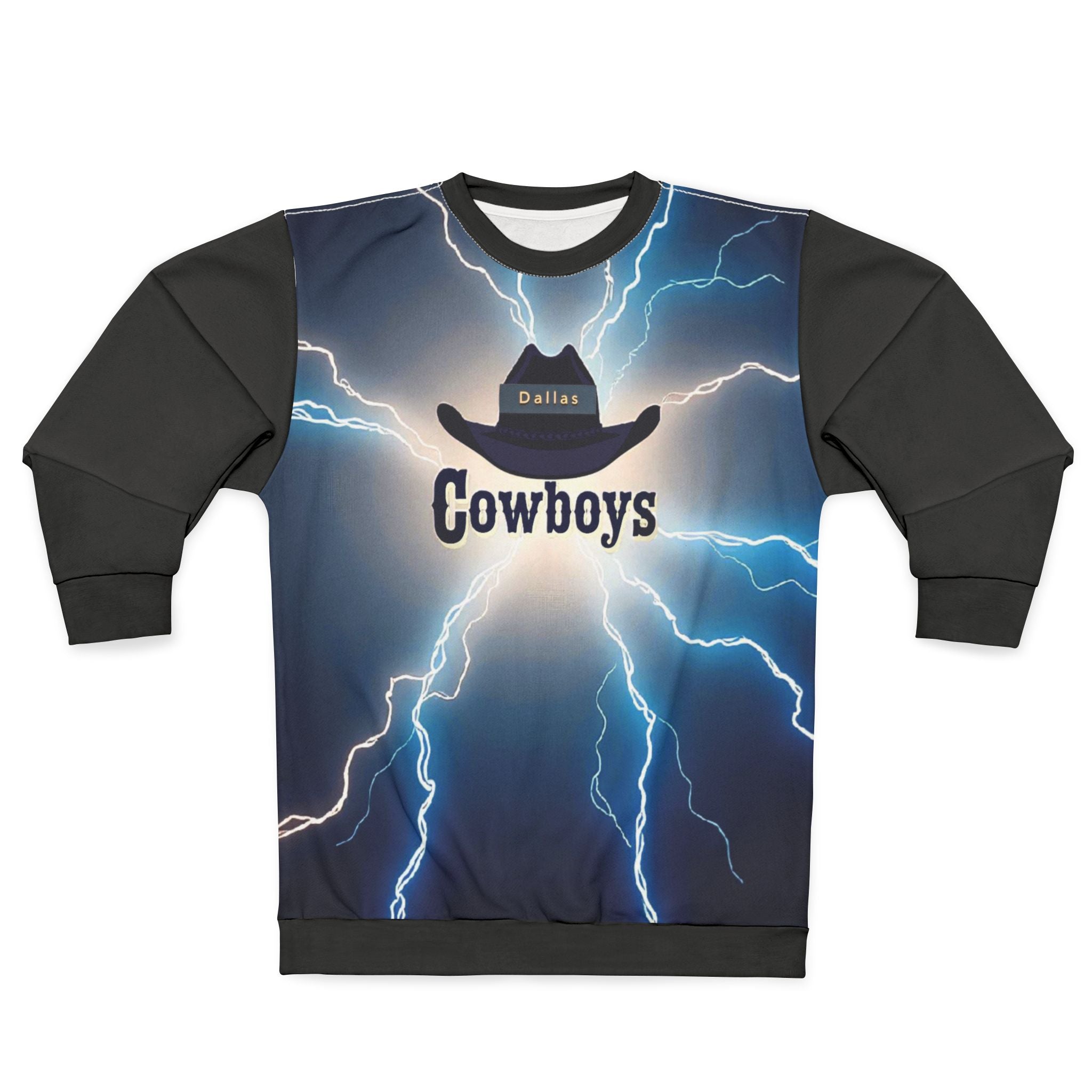 Cowboys Lightning Unisex Sweatshirt, , Gift  Cozy Casual Wear,Outfit,Sweatshirt