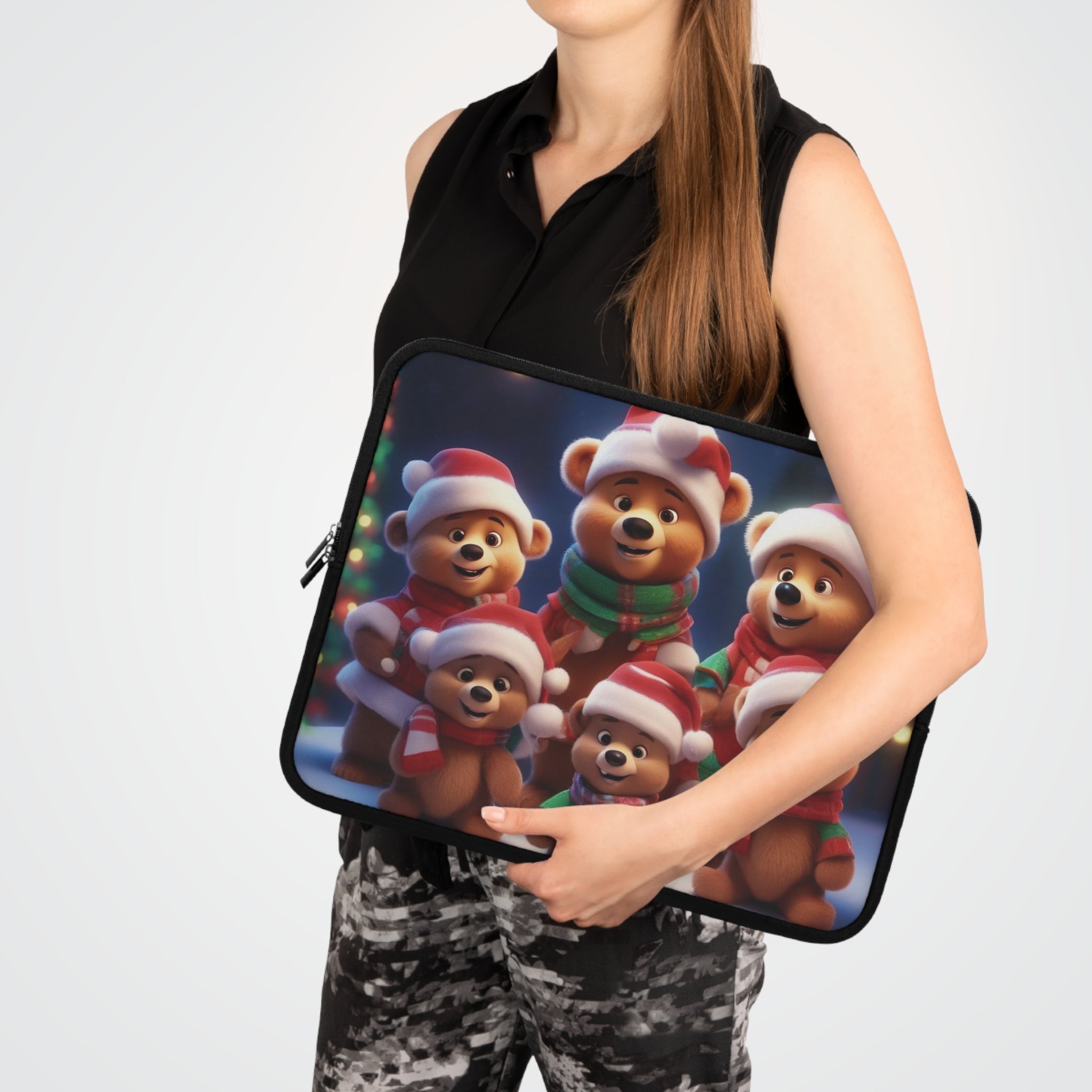 Christmas Bear Laptop Sleeve