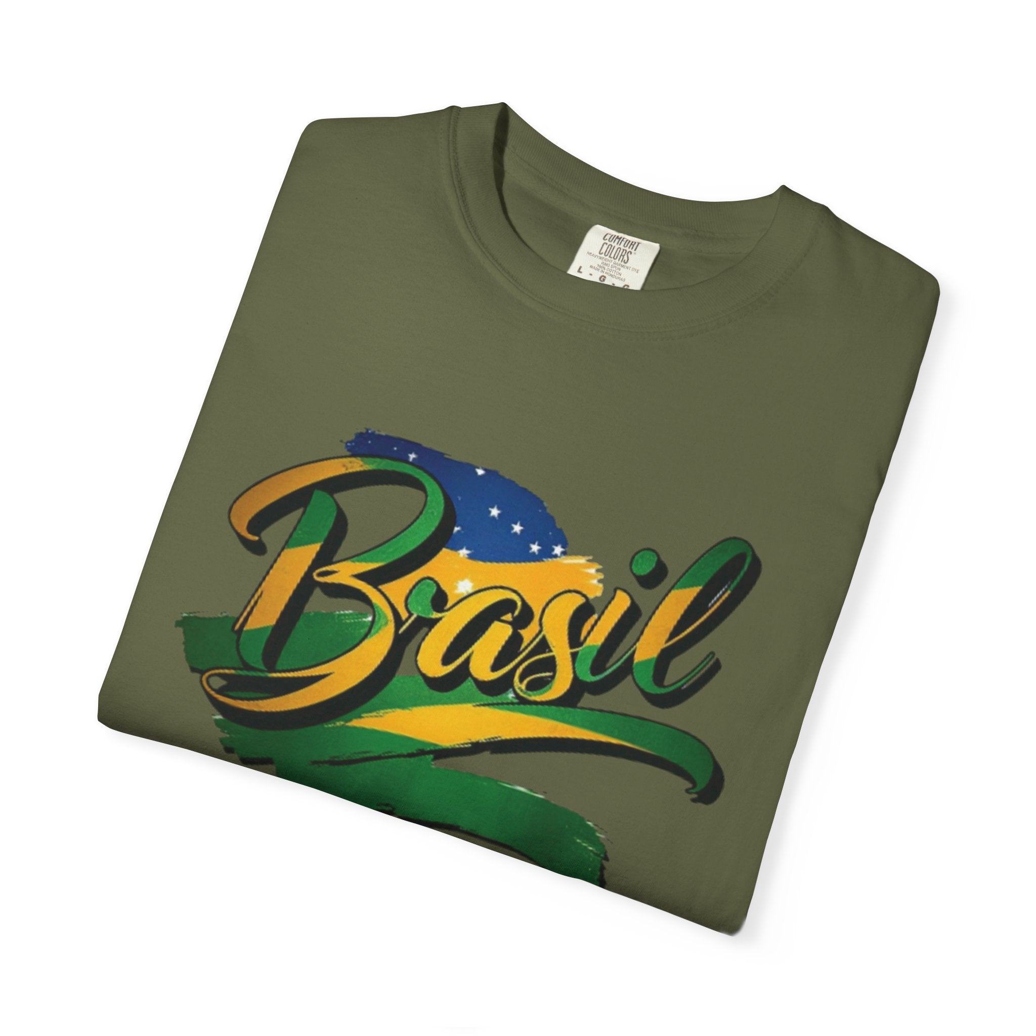 Camiseta Brasil Tingida em Tecido