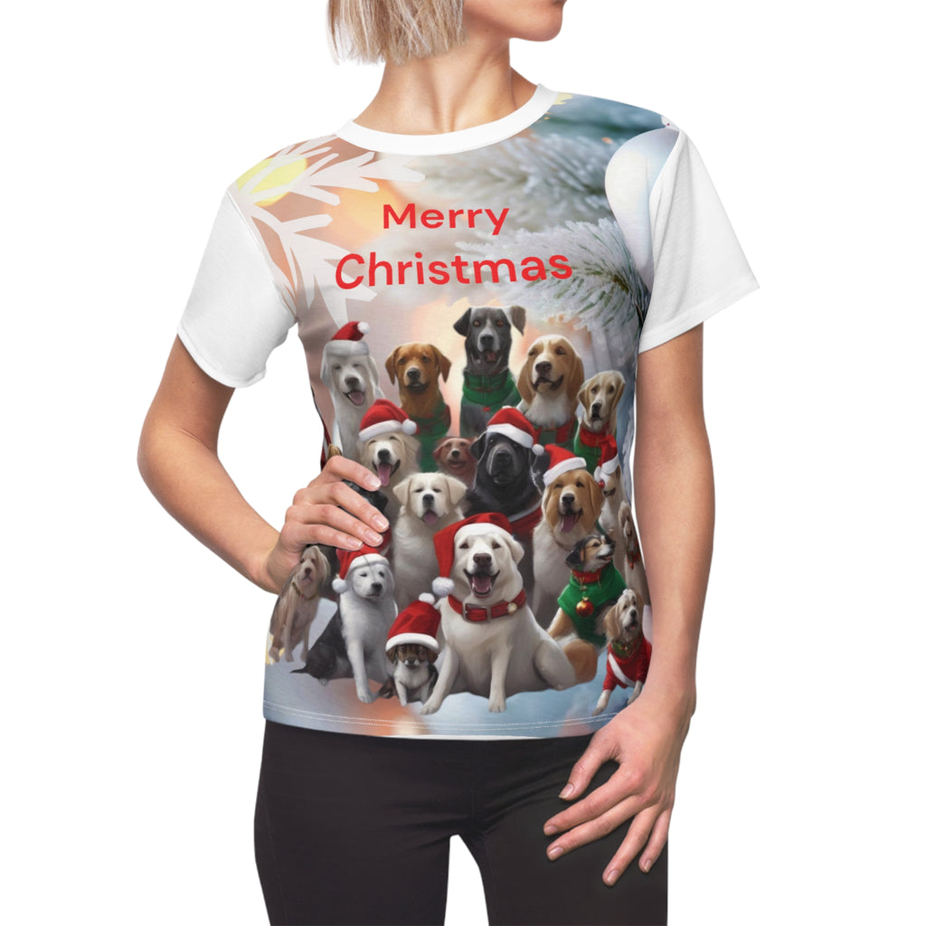 Christmas Dogs Women's Tee