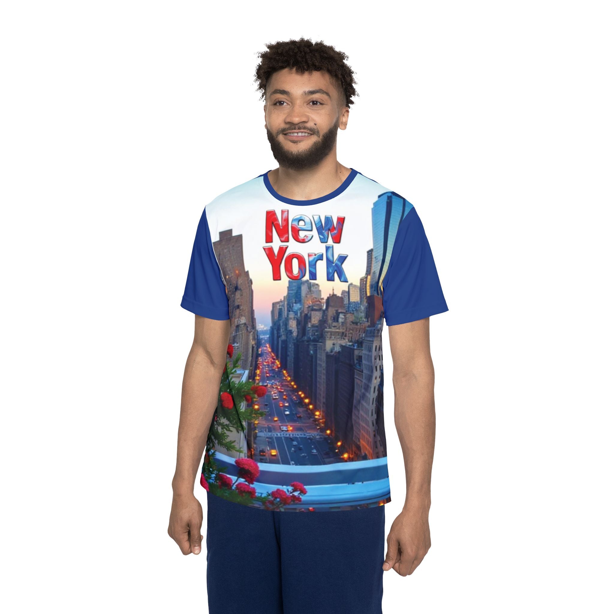 New York Skyline Sports Jersey — Men’s Cityscape Tee