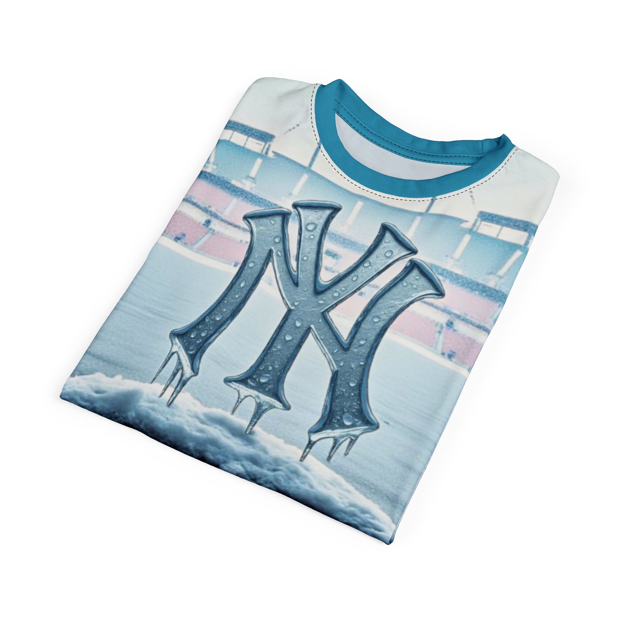 Cool Ice New York Unisex Cut &amp; Sew Tee, Baseball Fan Shirt, Winter Apparel, Sports Gift, Unique Fashion Statement