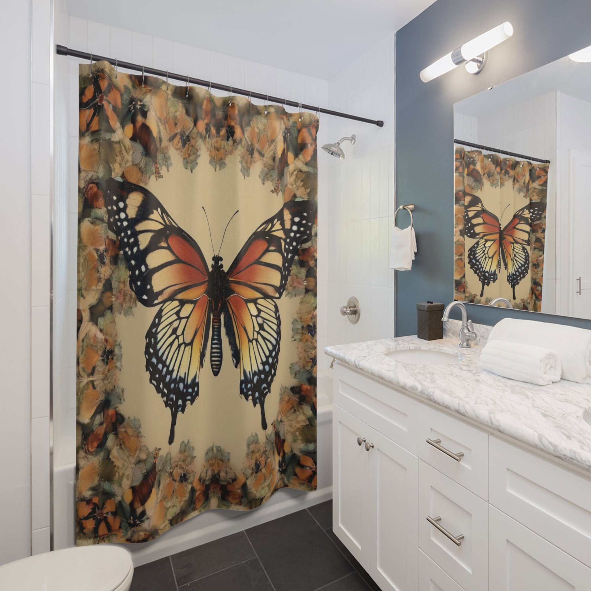 Butterfly Shower Curtains 