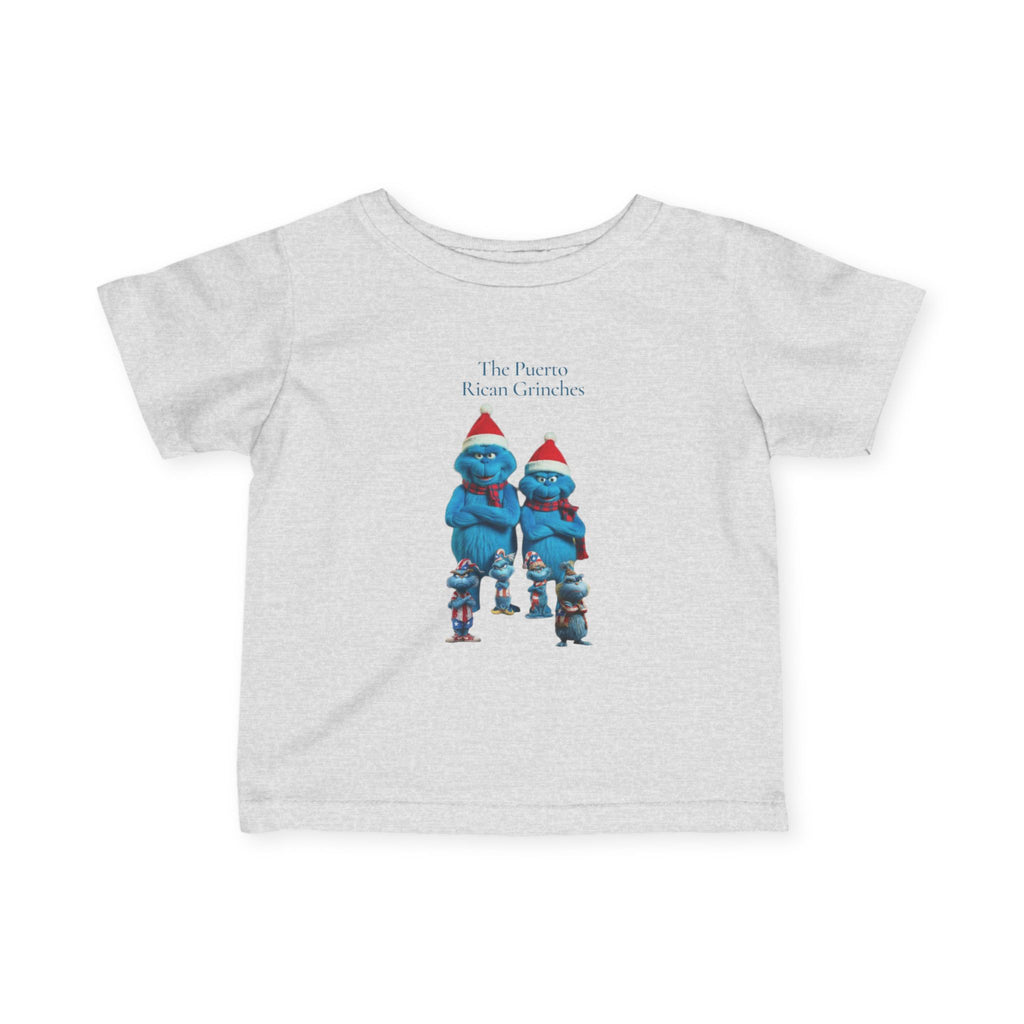 Infant Tee —  Cute Blue puerto rican Grinch Baby Shirt
