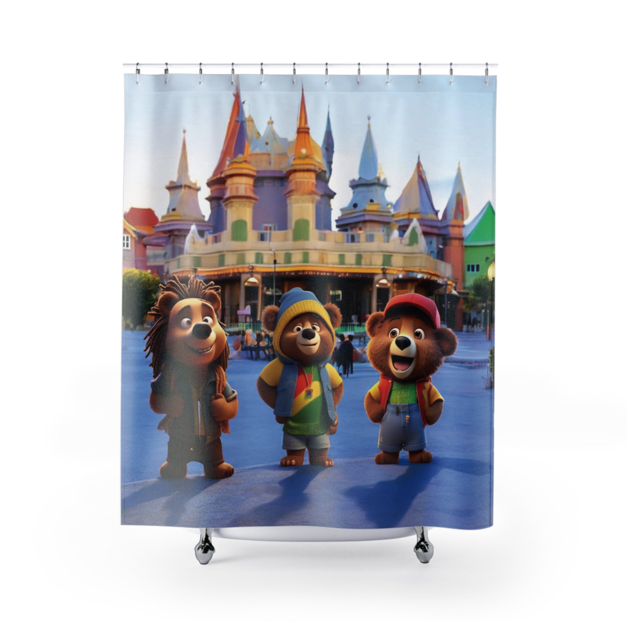 "Castle Adventure" Shower Curtain — Fun Characters in a Magical World