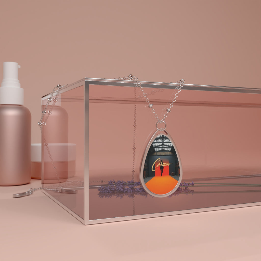 Personalized oval necklace, with the name 'Carmen ' , Personalized Jewelry Gift, Minimalist Necklace, Layering Necklace, Everyday Wear