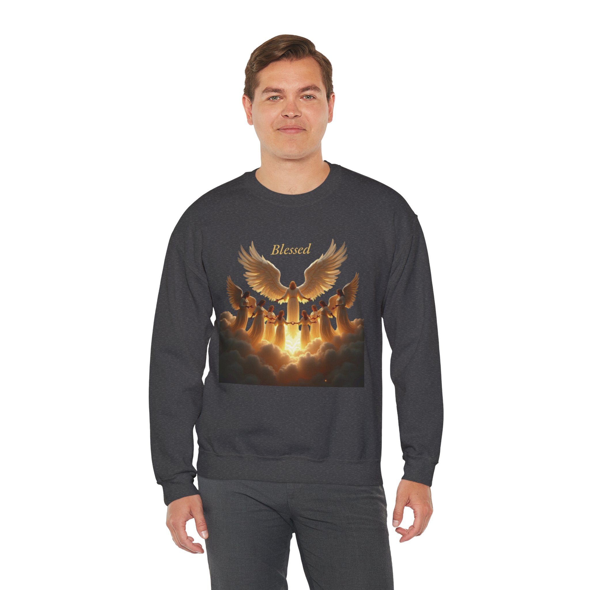 Angelic Sweatshirt, Blessed Faithful Apparel, Spiritual Gift