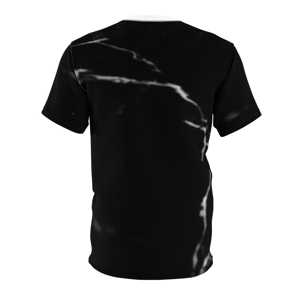 Stylish unisex t-shirt with cutting and sewing - Design do Brasil on marble background