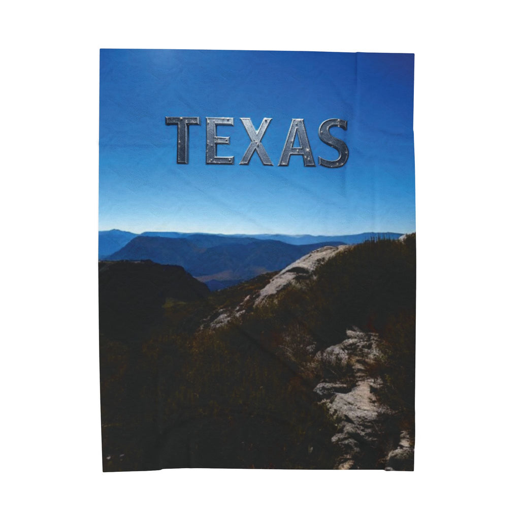 Texas Velveteen Plush Blanket, Cozy Throw for Home Decor, Perfect Gift for Texas Lovers, Travel Souvenir, Warm and Soft 