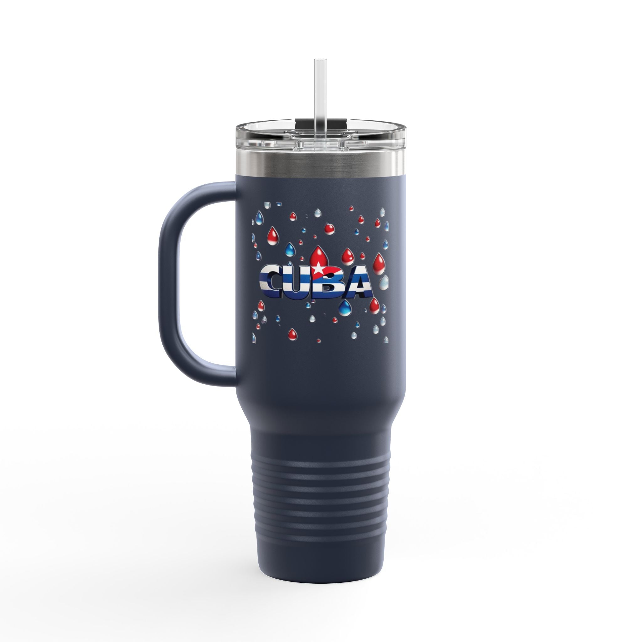 Taza de viaje con temática cubana 40 oz