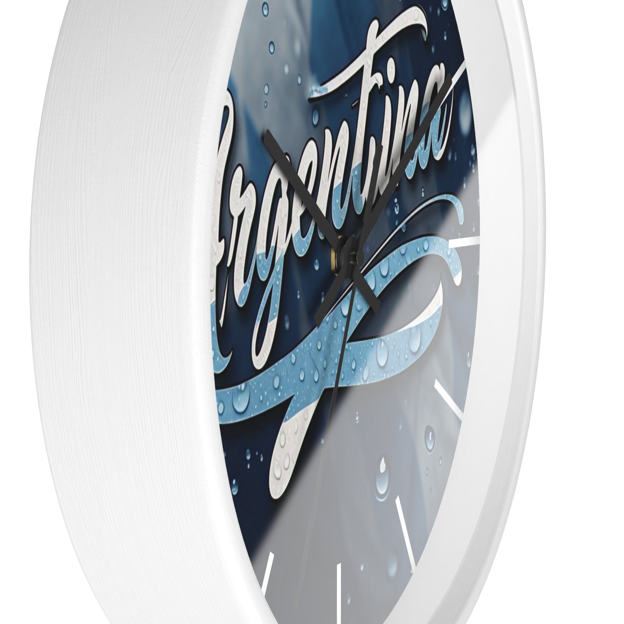 Reloj de pared argentino con temática acuática: elegante decoración para el hogar, mecanismo silencioso, diseño moderno, regalo ideal para