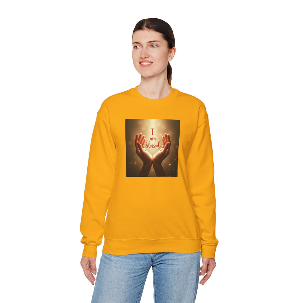 Blessed Hands Unisex Sweatshirt, Spiritual Gift, Cozy Crewneck, Inspirational Apparel, Self-Care Fashion, Comfortable Everyday Wear