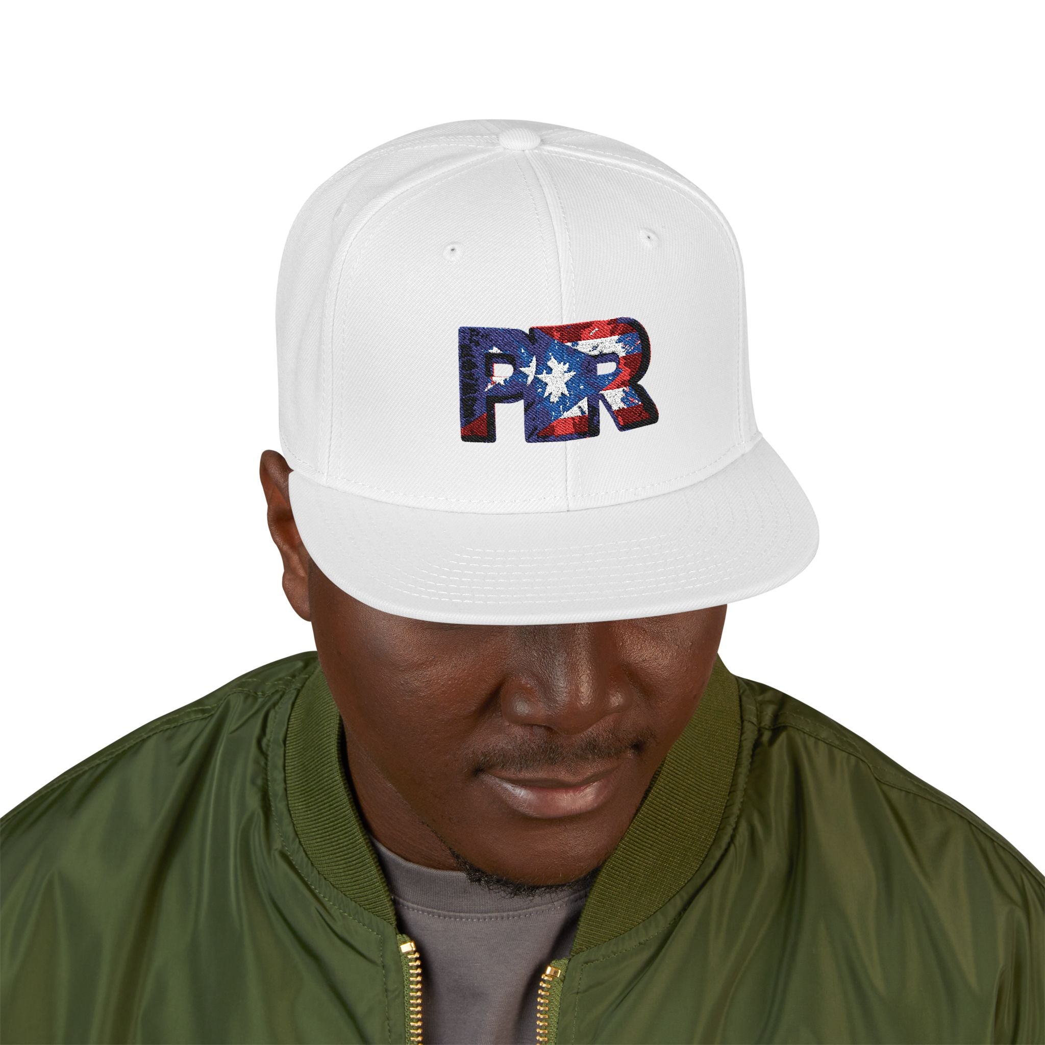 Gorra patriótica de PR | Gorra con la bandera de Puerto Rico bordada | Moda ajustable y moderna