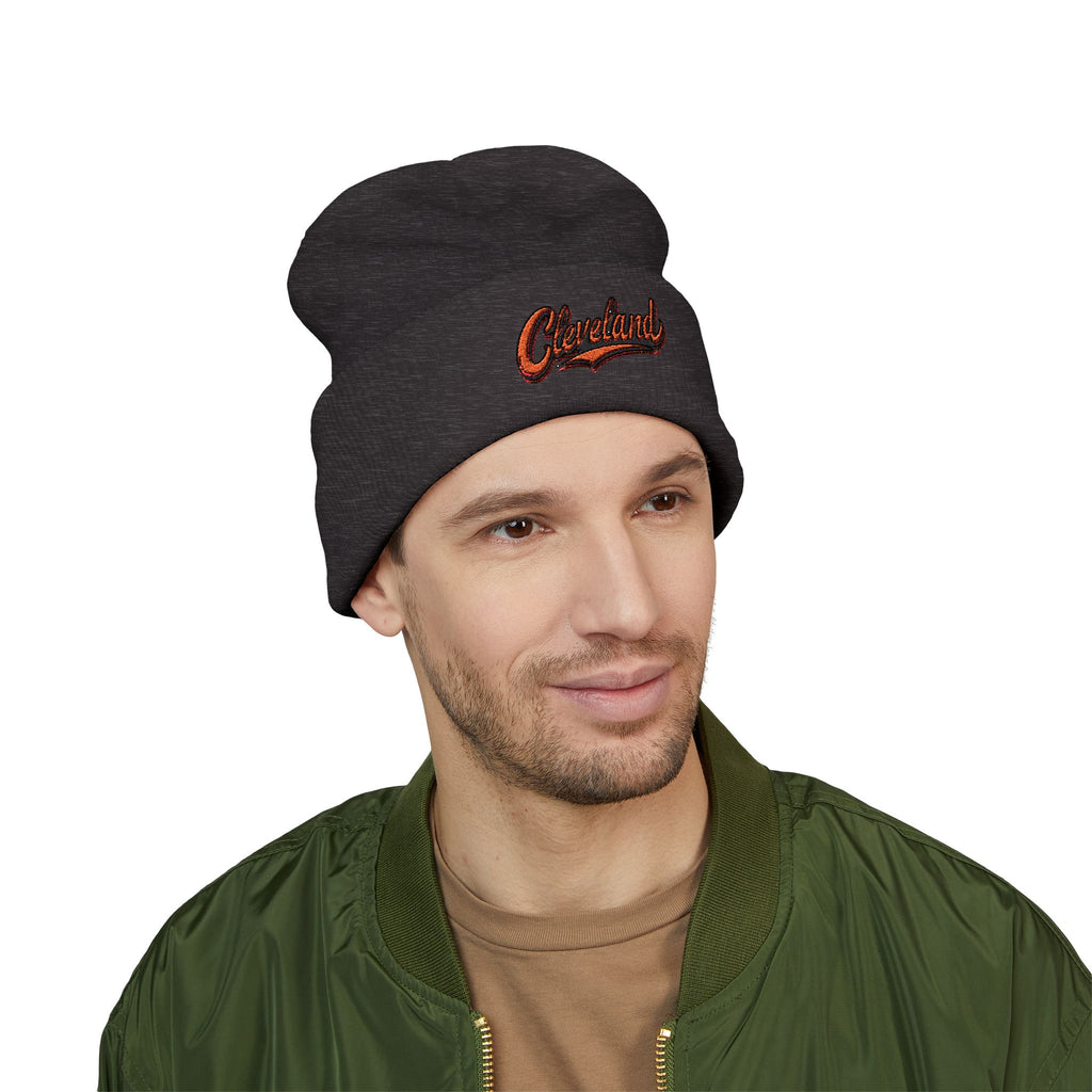 Cleveland Embroidered Cuffed Beanie