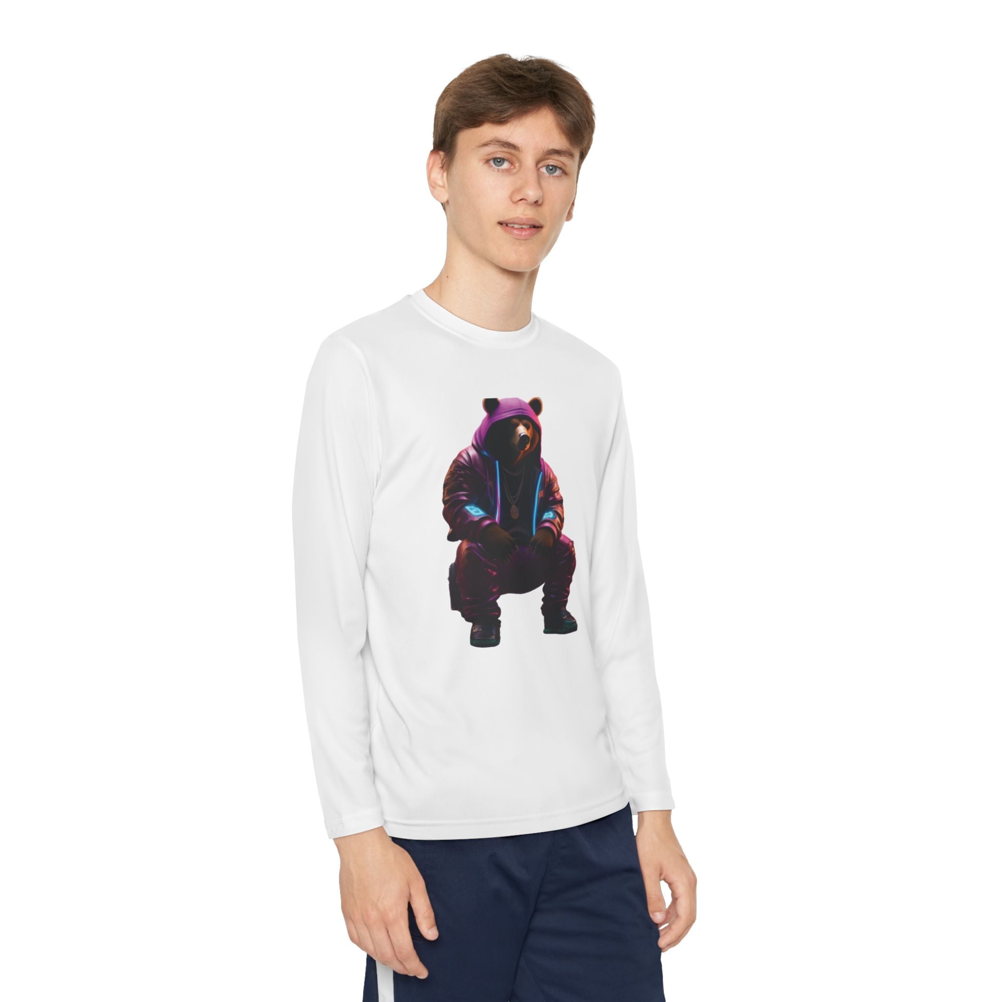 Youth T-Shirt Cute Bear Design for Girls