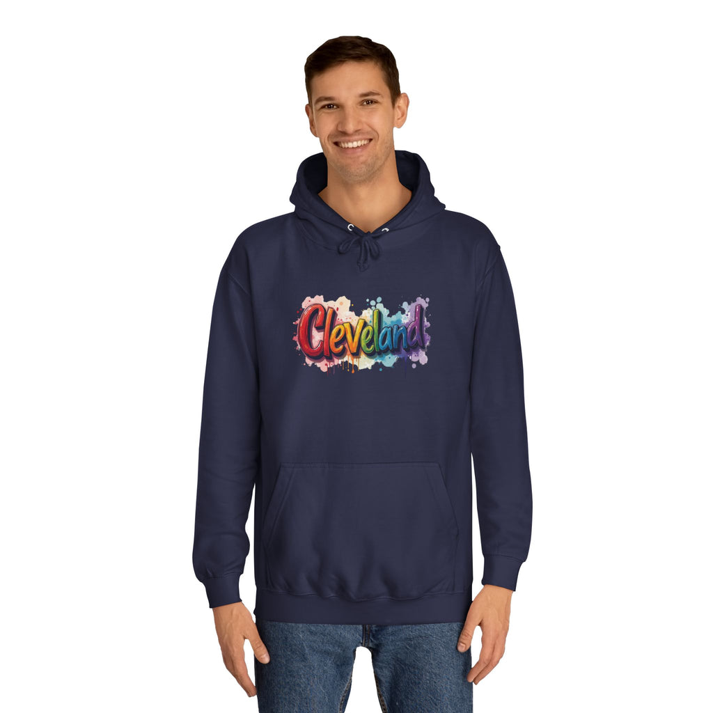 Cleveland Pride Unisex College Hoodie, Comfortable Campus Wear, LGBTQ+ Support Apparel, College Merchandise, Gift for Students