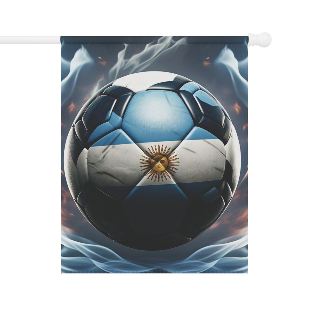 Argentina Soccer Ball Garden Flag – Football Fan Garden Banner