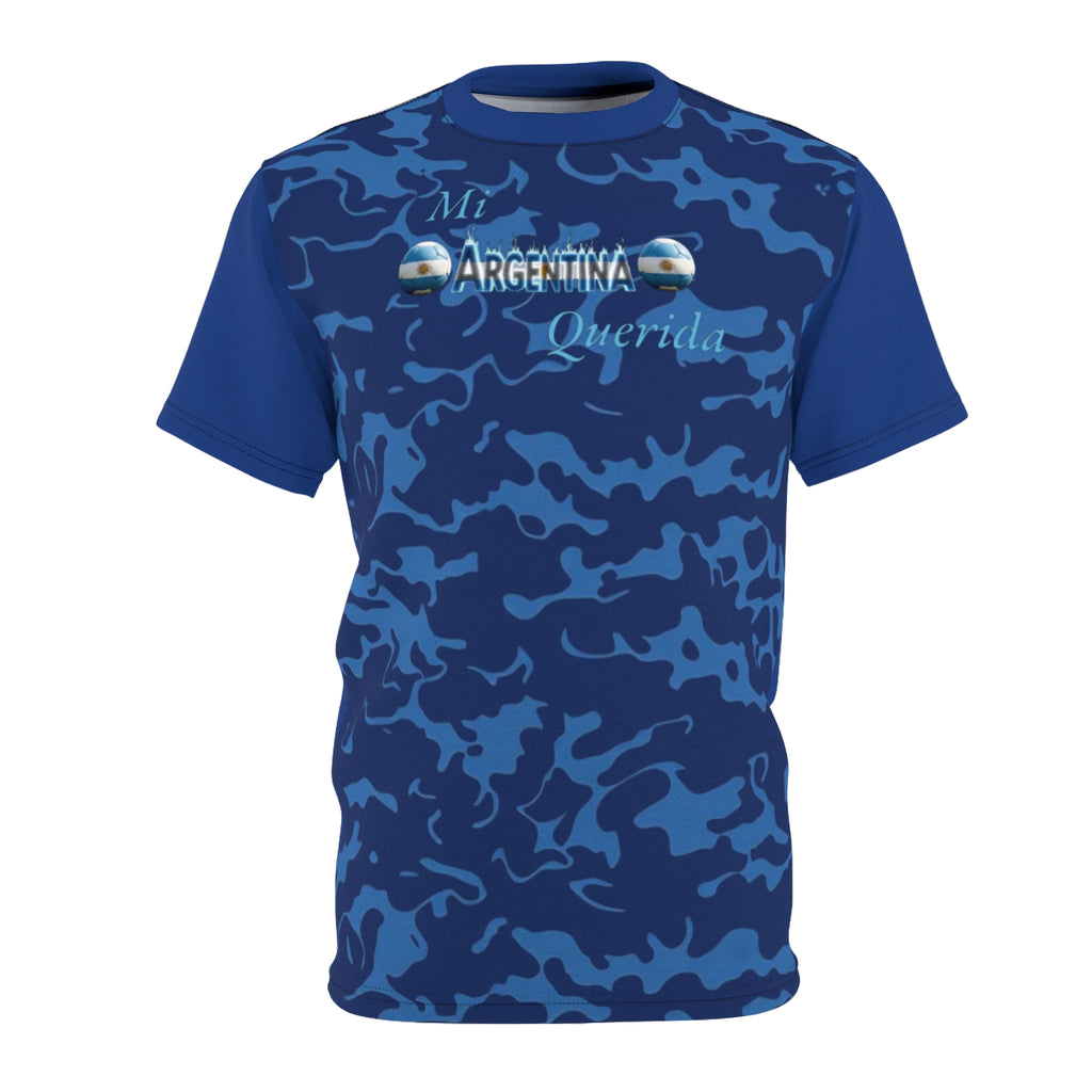 Camiseta de camuflaje argentino: camiseta unisex con corte y costura para un estilo informal