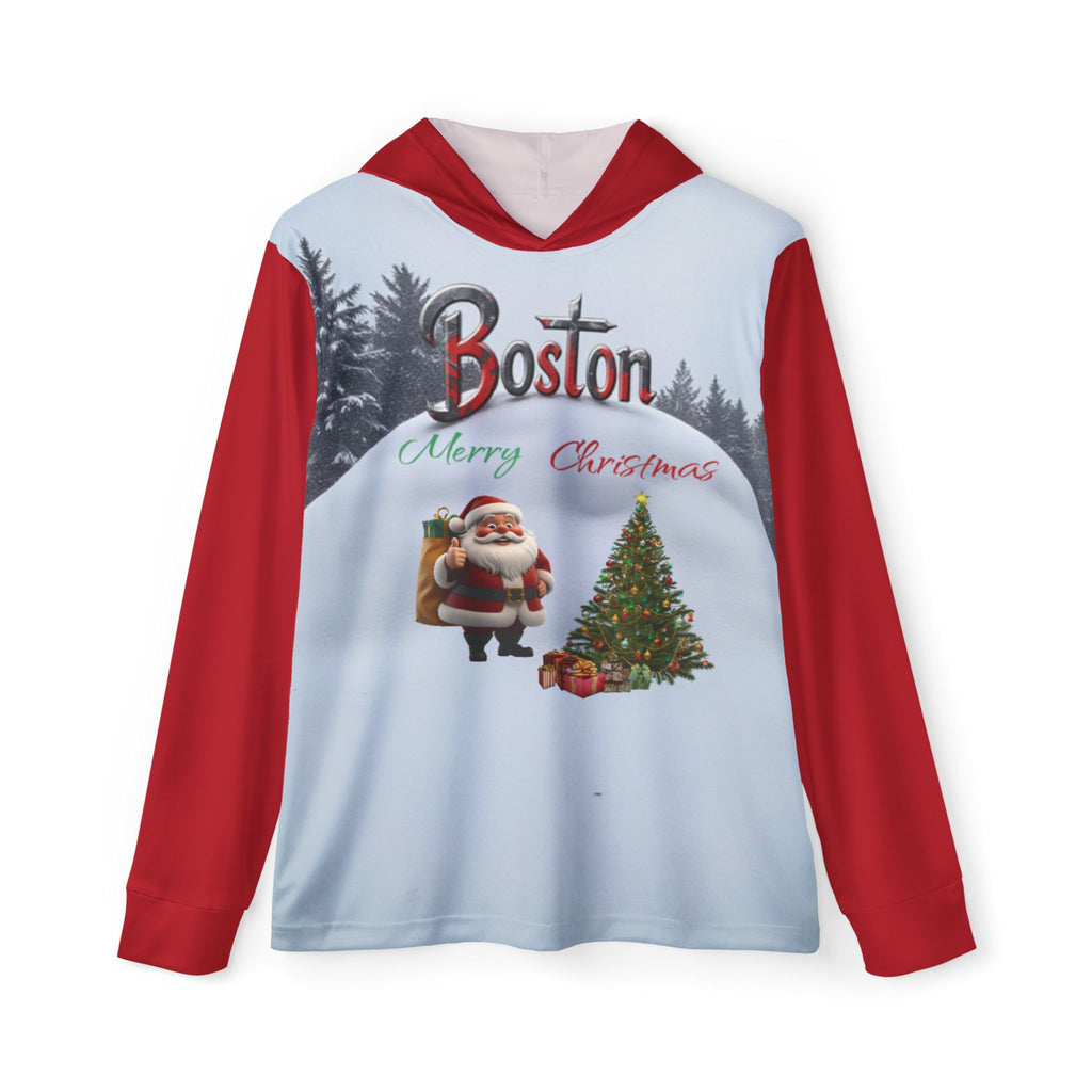 Boston Merry Christmas Hoodie - Men's Holiday Sports Warmup