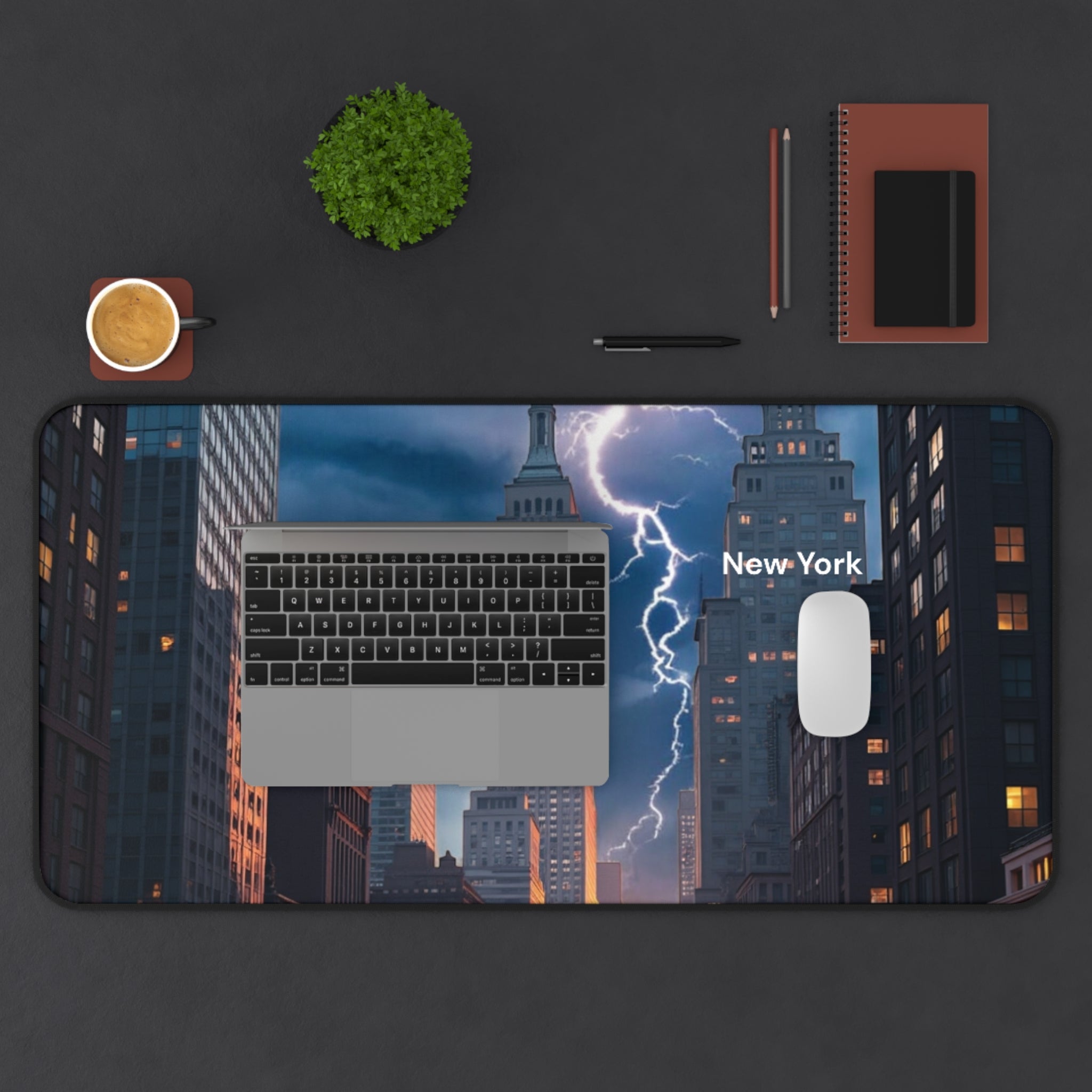 Desk Mat - Cute New York City Image Desk Pad