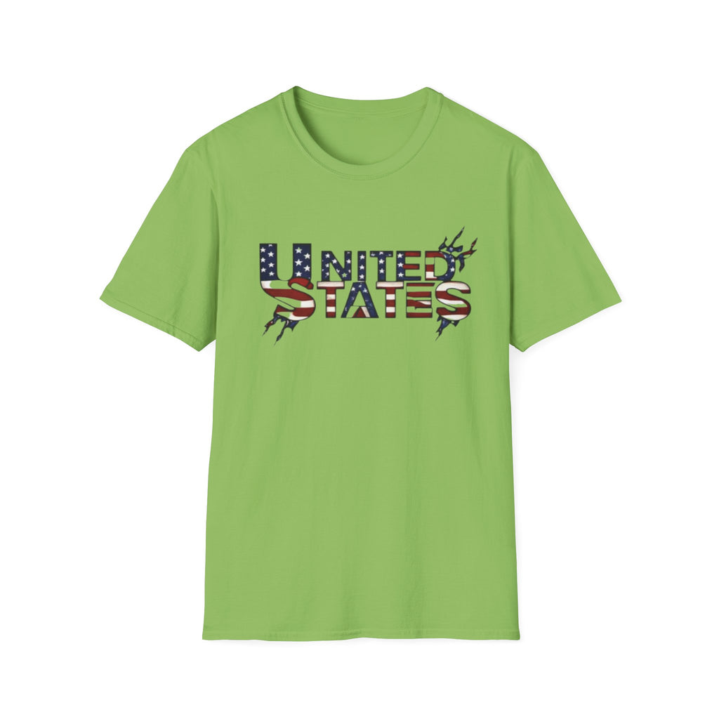 Patriotic USA T-Shirt - Unisex Softstyle Tee for Independence Day