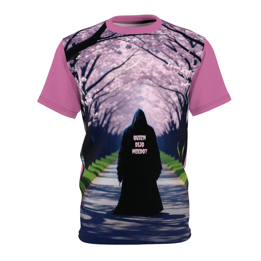 Mystical Forest Unisex Tee - Nature-Inspired AOP Shirt with Inspiring Quote