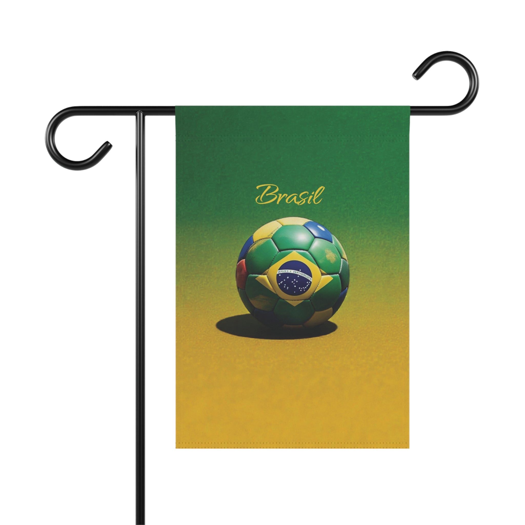 Brasil Soccer Garden Flag — Brazil Football Ball Garden Banner