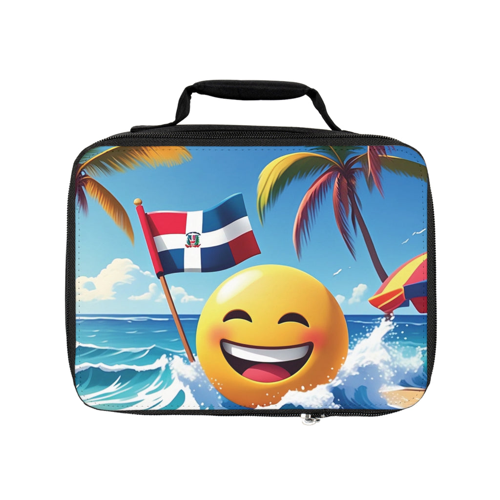 Bolsa de almuerzo con emoji playero