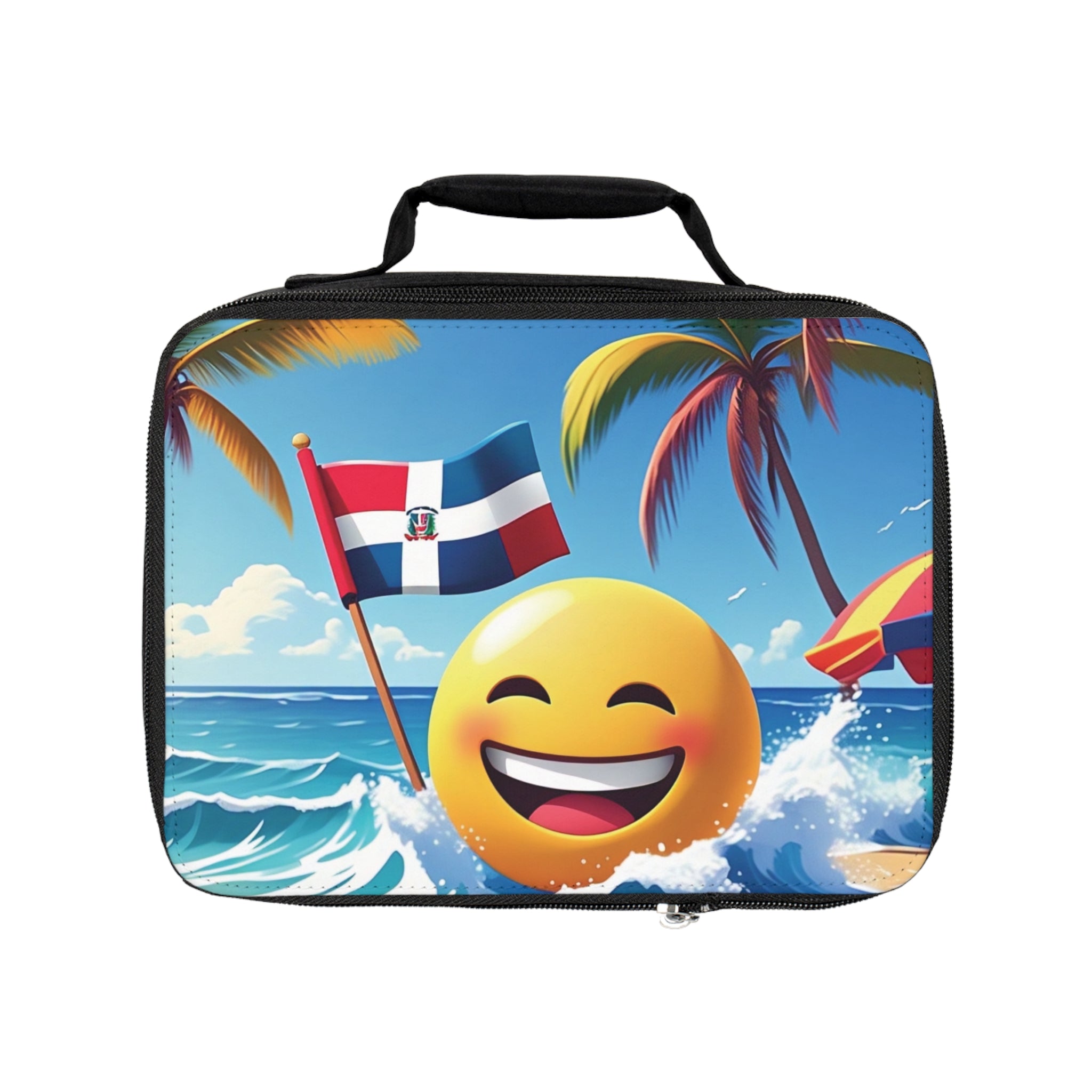 Bolsa de almuerzo con emoji playero