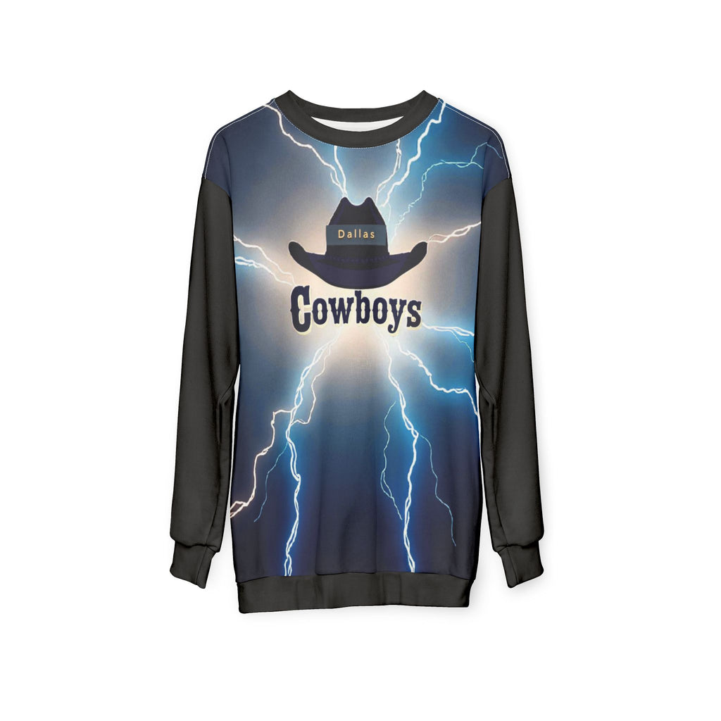 Cowboys Lightning Unisex Sweatshirt, , Gift  Cozy Casual Wear,Outfit,Sweatshirt