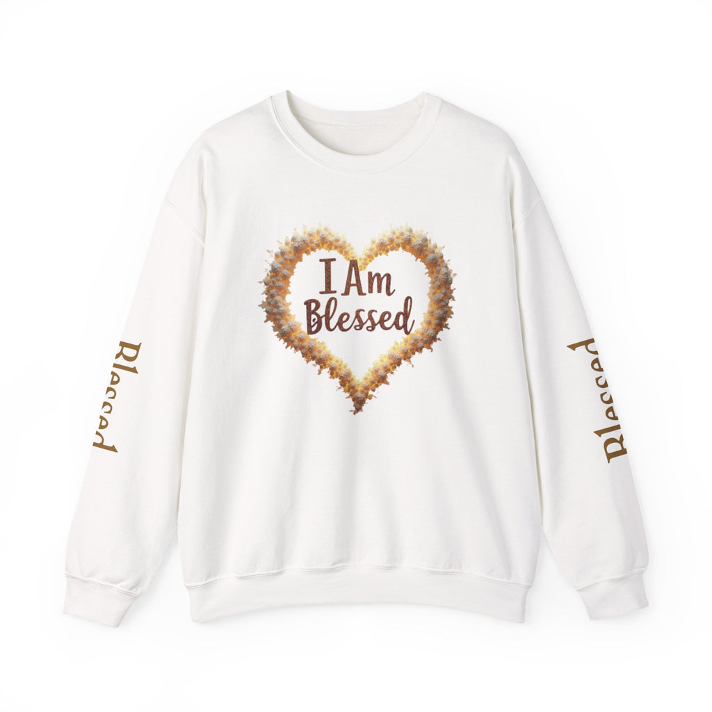 Unisex Heavy Blend™ Crewneck Sweatshirt with 'I Am Blessed' Design, Cozy Gift for Thanksgiving, Affirmation Apparel, Inspirational [...]