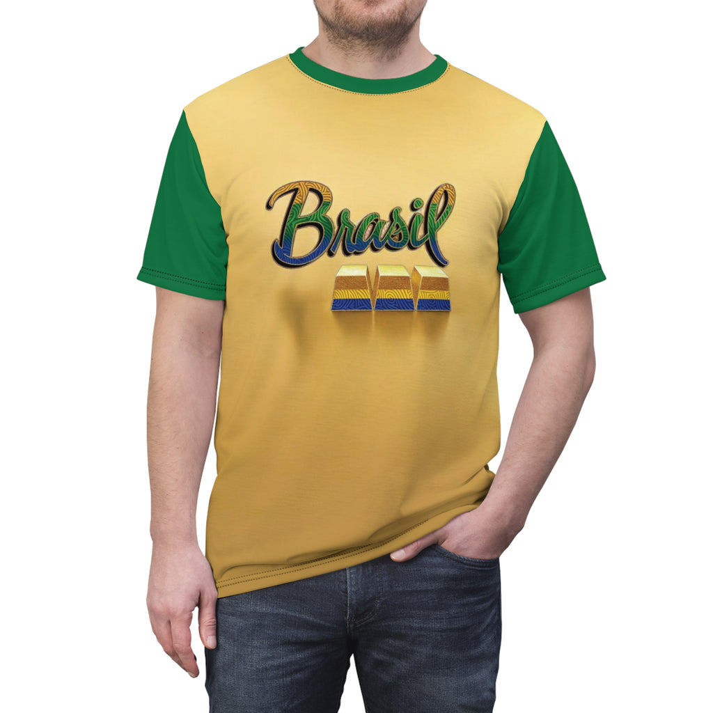 Camiseta unissex do Orgulho Brasileiro - Celebre o Brasil com um design colorido