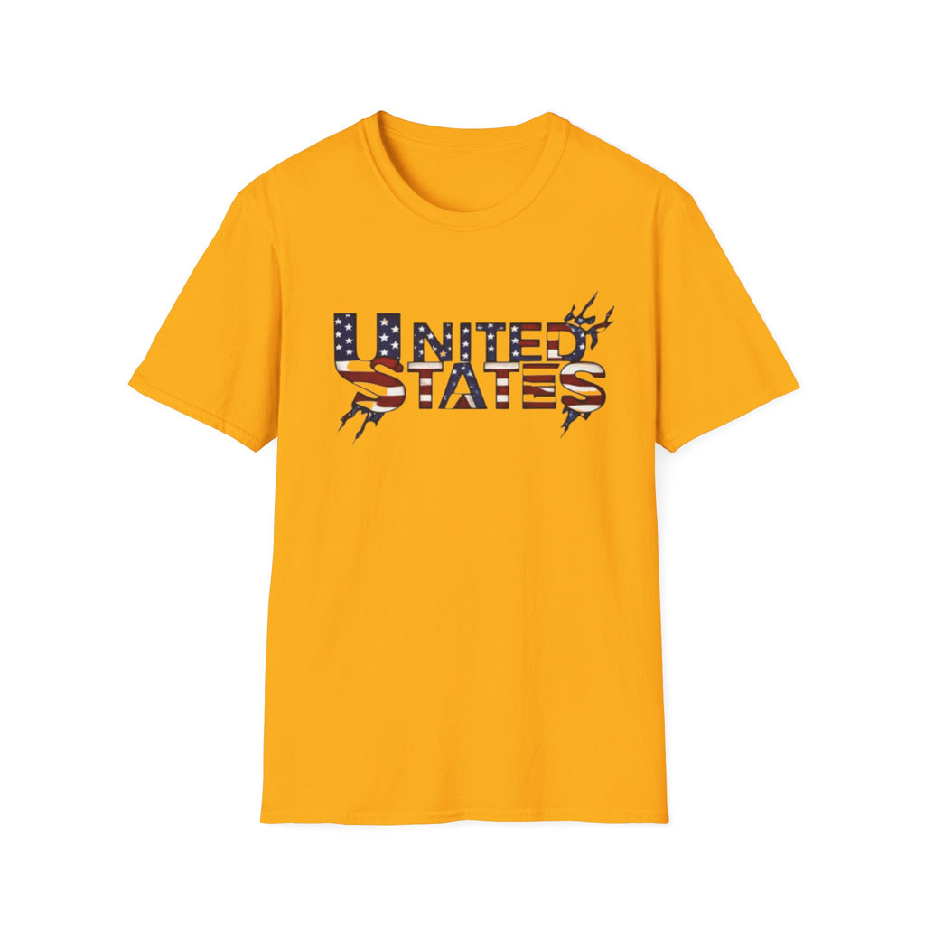 Patriotic USA T-Shirt - Unisex Softstyle Tee for Independence Day