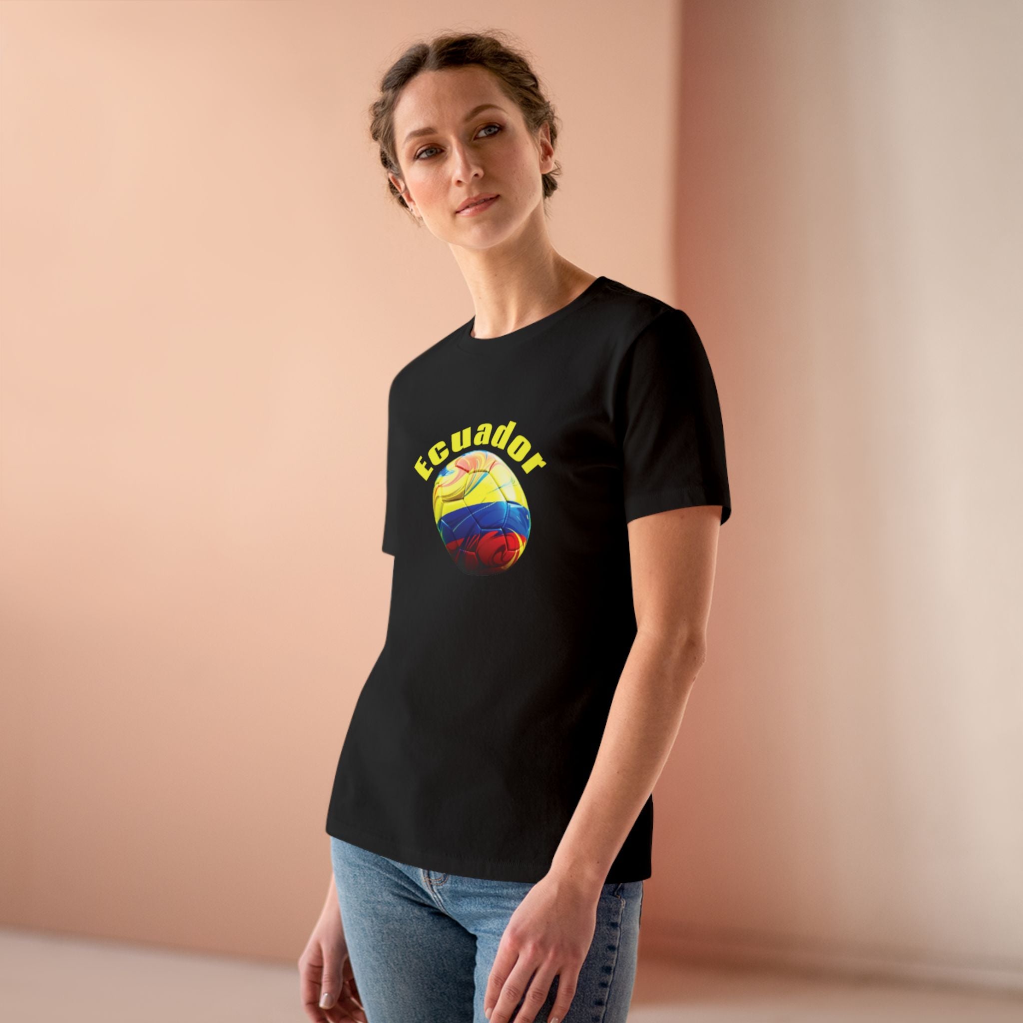 Ecuador Soccer Ball Graphic Tee