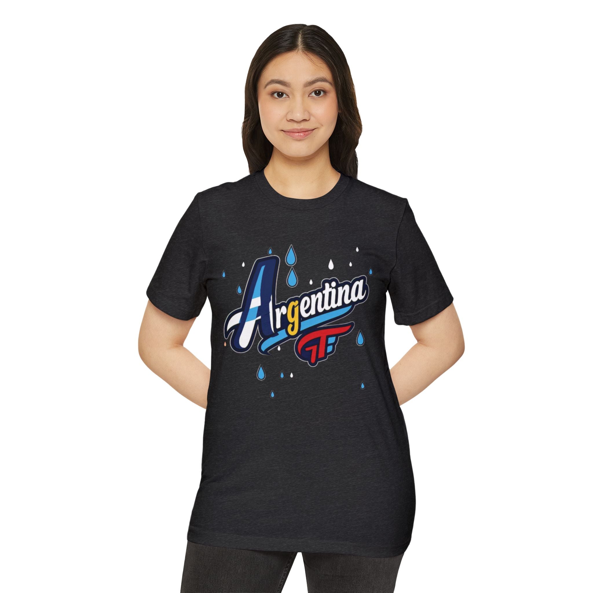 Camiseta gráfica Argentina - Moda unisex ecológica
