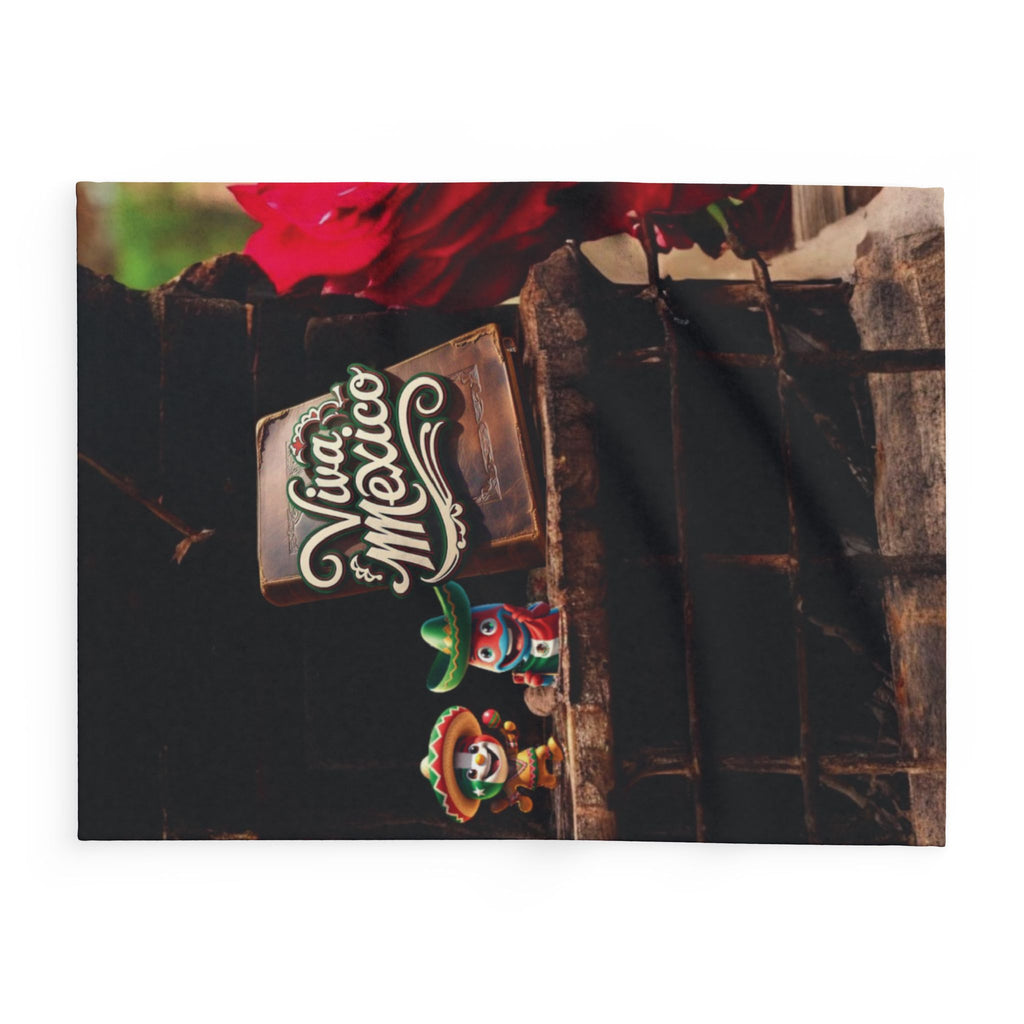 Manta "Viva México" — Diseño Folklórico y Detalles Vintage