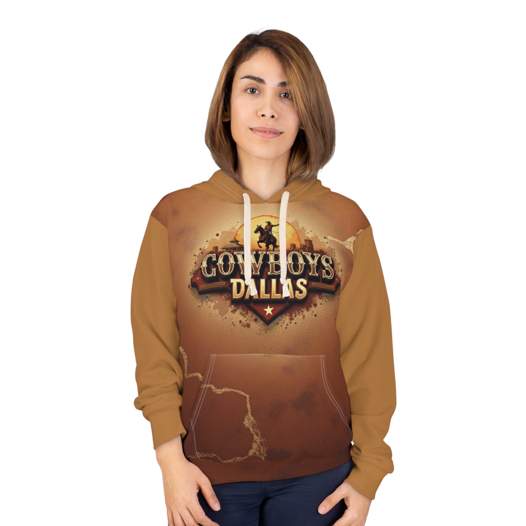 Rustic Dallas Cowboys Unisex Sweatshirt (AOP)