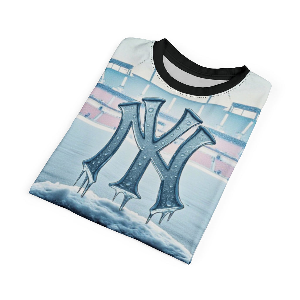 Cool Ice New York Unisex Cut & Sew Tee, Baseball Fan Shirt, Winter Apparel, Sports Gift, Unique Fashion Statement