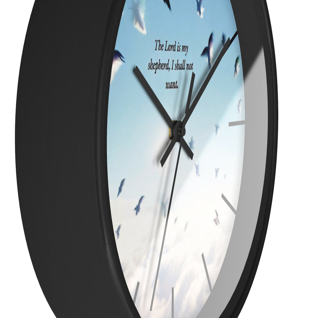 Inspirational Wall Clock, Home Decor, Gift for Loved Ones, Motivational Timepiece, Faith-Based Wall Art, Christian Gift