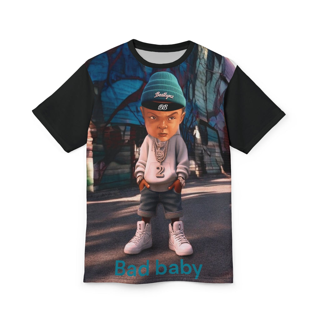 Cut &amp; Sew Men's Tee - Bad Baby Brand - Christmas Gift Idea 
